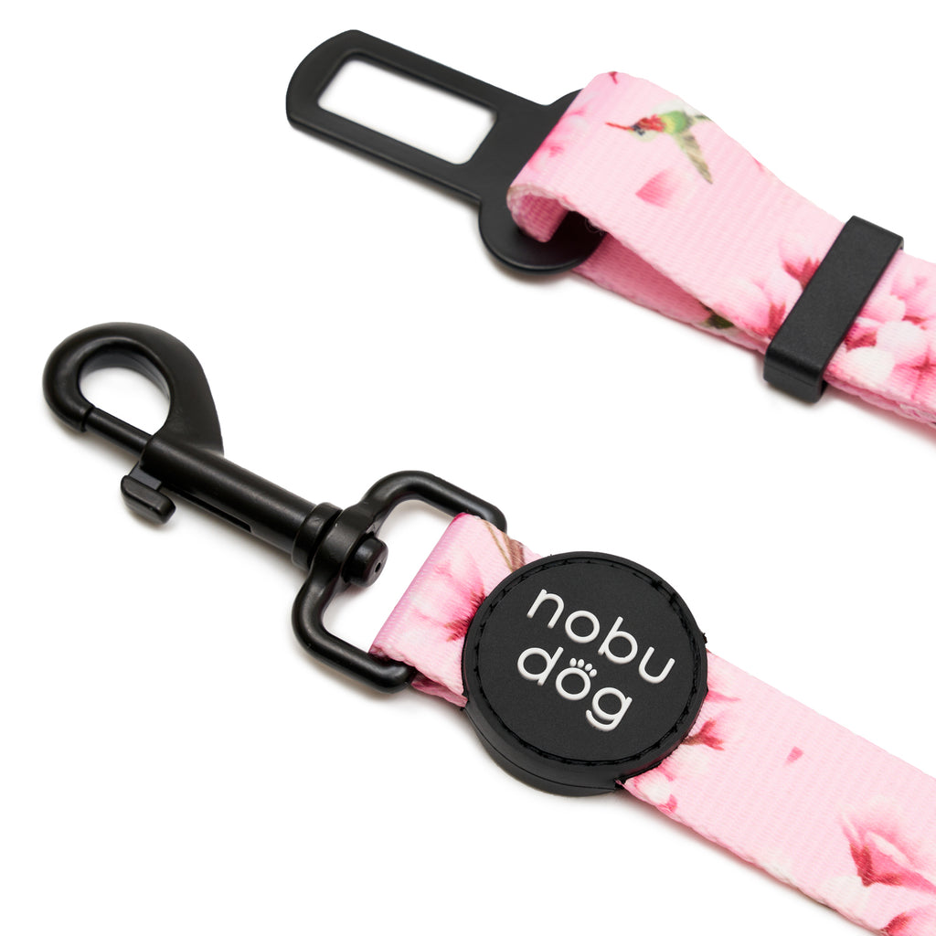Cherry Blossom Dog Car Restraint • Nobu Dog • Seat Belt